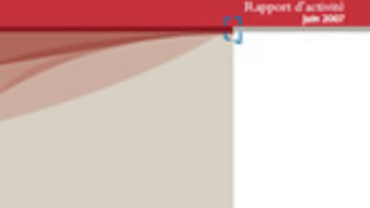 Rapport d'activité 2007 CRE